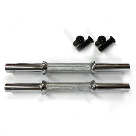 IVANKO 27MM Chrome Dumbbell Handles, Pair, Discontinued stock.