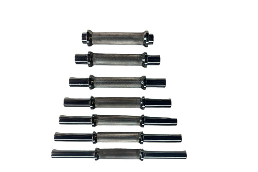 IVANKO 30MM Chrome Dumbbell Handles, Pair, Scratch & Dent, Old Stock