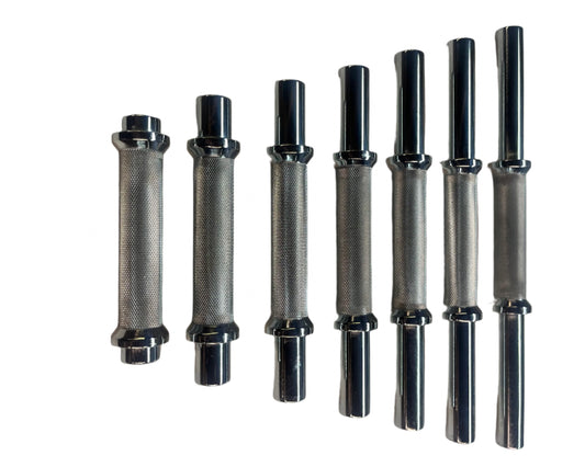 IVANKO 30MM Chrome Dumbbell Handles, Pair, Scratch & Dent, Old Stock