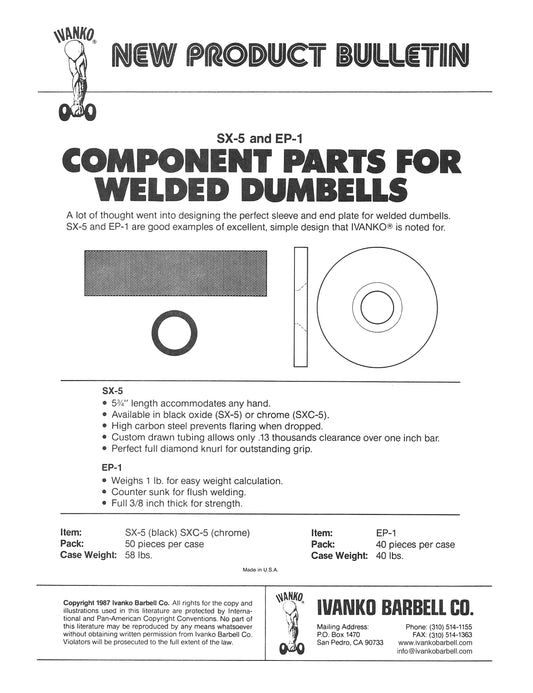 Welded Dumbbell Parts