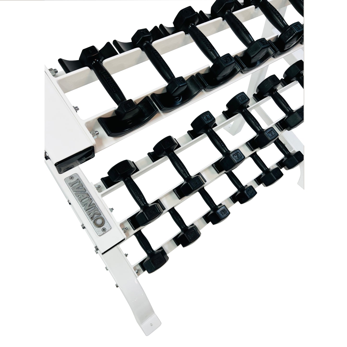 RK-7510 Rack for IRD Rubber Hex Dumbbells