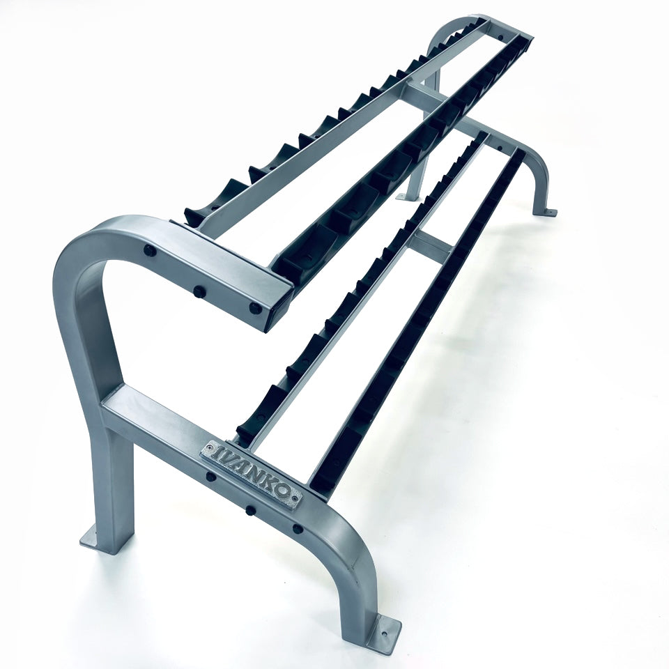 10 Pair Double-Level Dumbbell Rack | RK-9510-KD