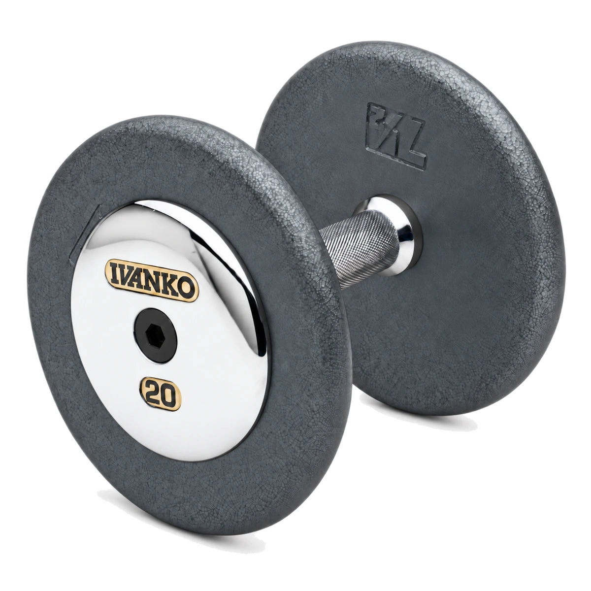Fixed Dumbbells (Individual pairs) Cast Iron, Machined Plates w/ Machined, Chromed End Plate | RM/EPC-1.5