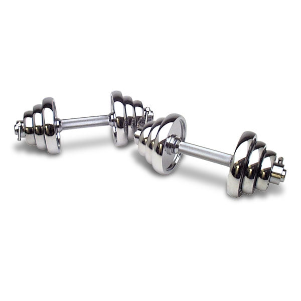 7/1001m01 IVANKO 45ポンド ダンベルプレート　2枚 Best 45lb. Dumbbell Set, Chrome – Ivanko Barbell Company