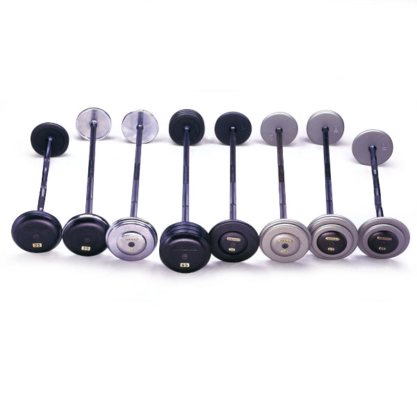 Fixed Barbell Set - Rubber Encased Plates | CBBH/CBZH/RUB/EPR