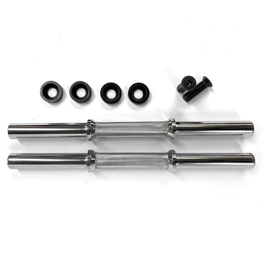 IVANKO 27MM Chrome Dumbbell Handles, Pair, Discontinued stock.