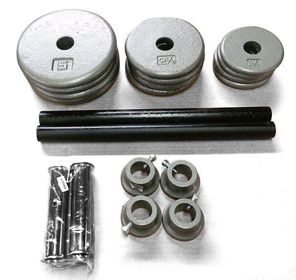 Ivanko-maximo-dumbbell-kit-disassembled-parts