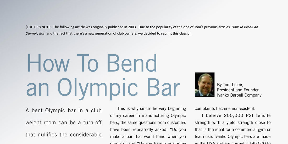 How To Bend an Olympic Bar (2012)