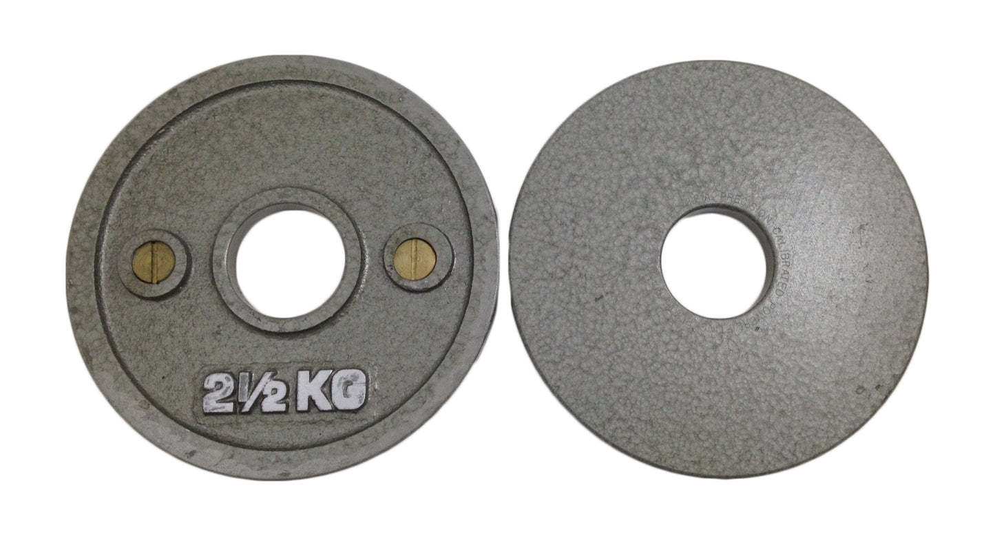 Old Style Powerlifting Plate, Grey, 2.5KG