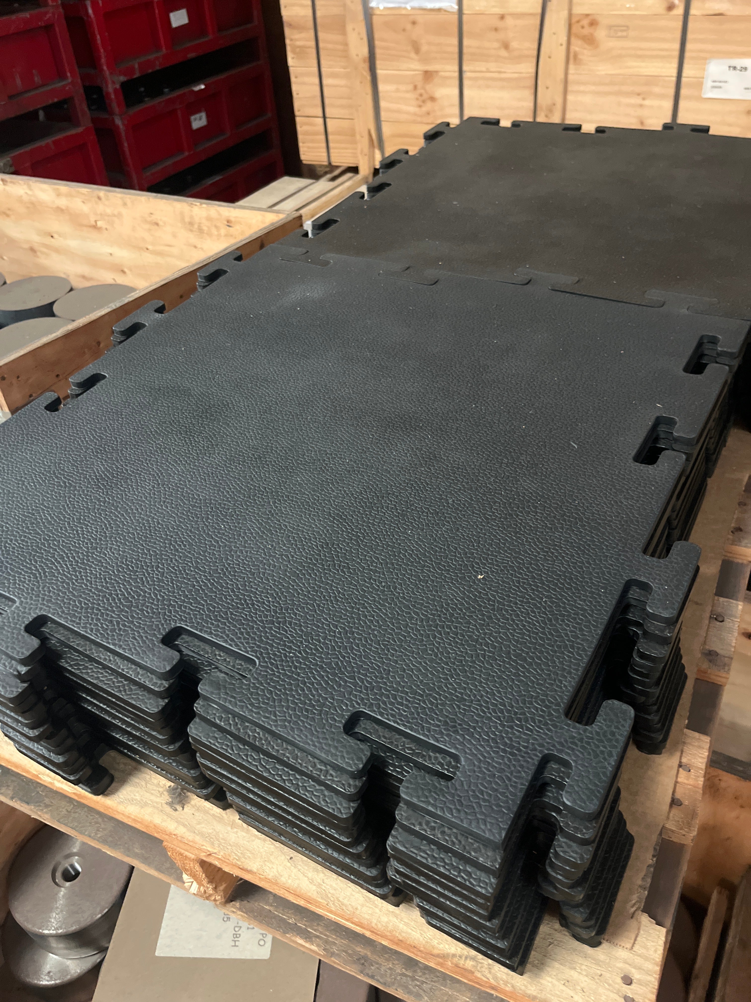 IVANKO トレーニングマット IVANKO RUBBER FLOORING, BLACK, NEW OLD STOCK, SCRATCH & DENT
