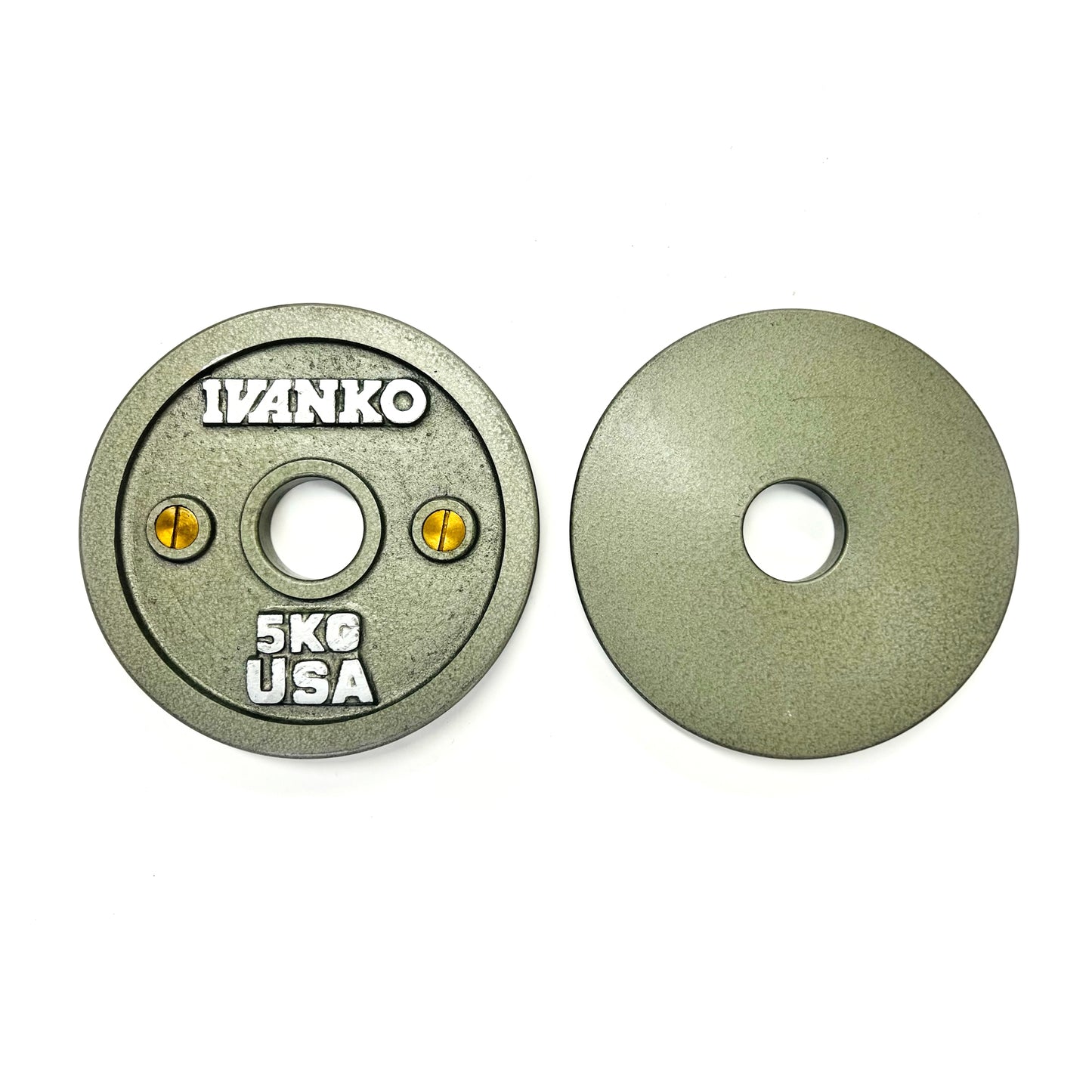 Old Style Powerlifting Plate, Grey, 5KG