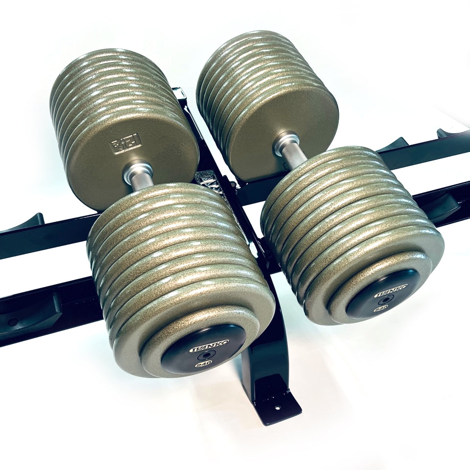 5 Pair Single Level Dumbbell Rack for Heavy Weight Dumbbells RK 9005 Ivanko Barbell Company