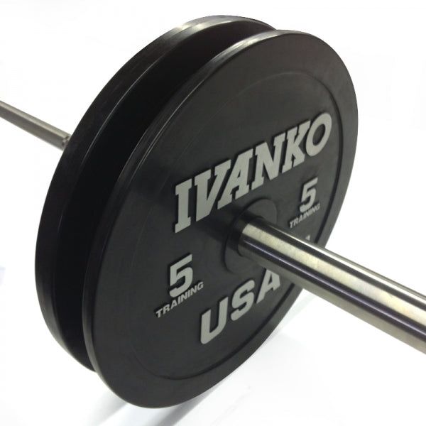 Ivanko OBP Training Olympic Training/Technique Plates on Olympic Bar