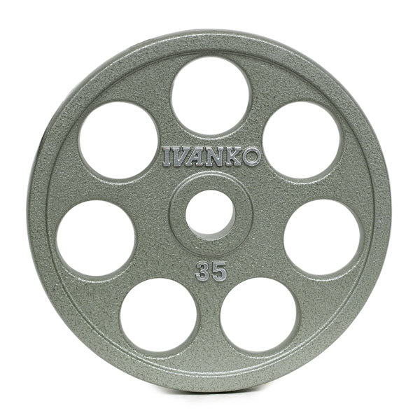 Ivanko OMEZH Olympic, Machined, 35 lb.E-Z Lift Plate w/round openings