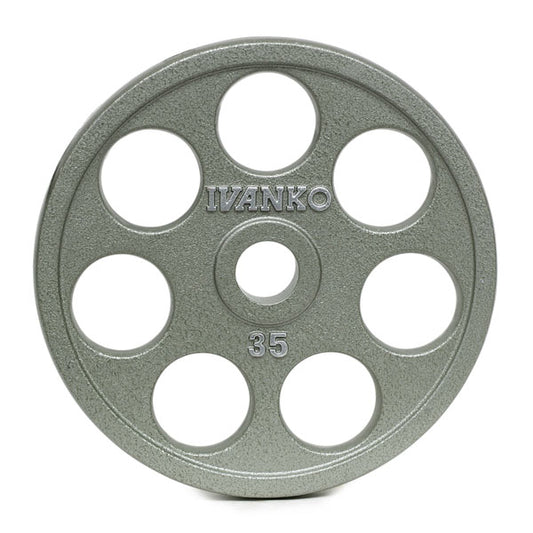 Ivanko OMEZH Olympic, Machined, 35 lb.E-Z Lift Plate w/round openings