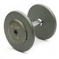 Fixed Dumbbells (INDIVIDUAL PAIRS) - Cast Iron Plates w/ Ductile Cast Iron End Plates, Grey | R/EP-1.25