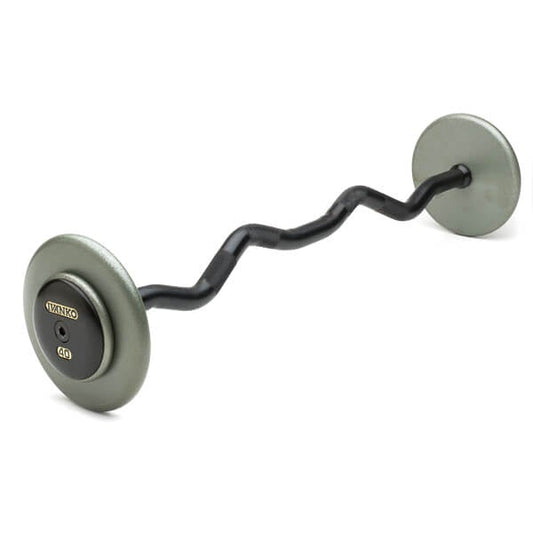 Ivanko E-Z Curl Fixed Barbell Set - 1.5 Cast-Iron, Machined Plates | SBBH/SBZH/RM/EP-1.5
